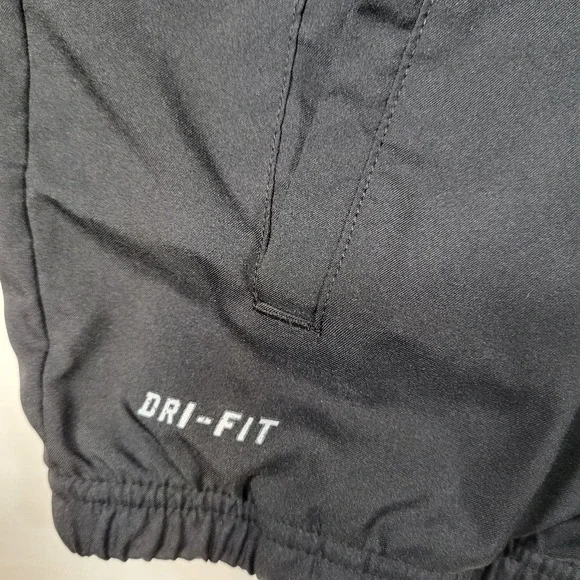 Nike Men's Medium Dri-Fit Black Orange Stripe Full Zip Track Jacket - Picture 6 of 10